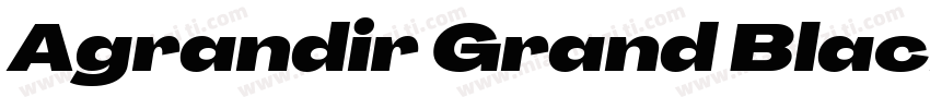 Agrandir Grand Black字体转换